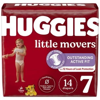 Huggies Little Movers | Baby Diapers Size 7,商家Walgreens,价格¥94