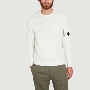推荐Diagonal cotton sweatshirt Gauze white C.P. COMPANY商品