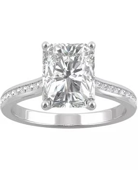 Charles & Colvard | Moissanite Radiant Engagement Ring (2-7/8 ct. t.w. DEW) in 14k White Gold,商家Macy's,价格¥11897