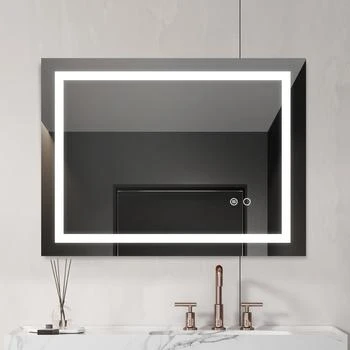 Simplie Fun | 32x24 LED Lighted Bathroom Wall Mounted Mirror,商家Premium Outlets,价格¥990