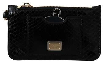 Dolce & Gabbana | Dolce & Gabbana Elegant Python Pattern Leather Wristlet Wallet,商家My Lux Outlet,价格¥3647