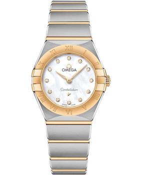 欧米茄星座, Omega | Omega Constellation Manhattan Quartz 25mm Mother of Pearl Dial Diamond Yellow Gold and Stainless Steel Women's Watch 131.20.25.60.55.002商品图片 9折