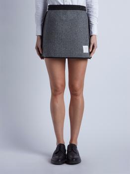 Thom Browne | Reversible Wool Herringbone Mini Skirt商品图片,额外6.5折, 额外六五折