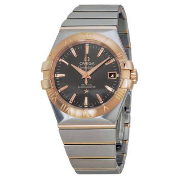欧米茄星座怎么样, Omega | Constellation Automatic Grey Dial Steel and 18kt Rose Gold Mens Watch 12320352006002商品图片 5.9折