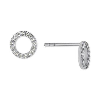 Giani Bernini | Cubic Zirconia Circle Stud Earrings in Sterling Silver, Created for Macy's商品图片,2.5折