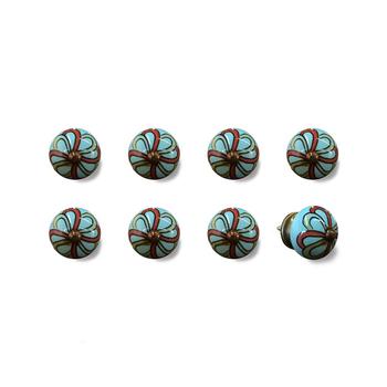 商品KNOB-IT | Handpainted Ceramic Knob Set of 8,商家Macy's,价格¥301图片