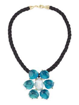 商品Kenneth Jay Lane | Aquapearl Faux Pearl & Glass Floral Pendant Necklace,商家Saks Fifth Avenue,价格¥1112图片