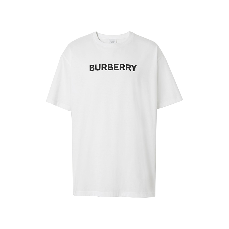 时尚burberry t恤男装, Burberry | 【包税】BURBERRY/博柏利 22年春夏新款 男士白色纯棉宽松版型短袖T恤80553091商品图片 额外9.5折, 包邮包税, 额外九五折