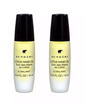 SUNDÃRI | Sundari Lotus Oil Hand And Cuticle Treatment - 2 Pack,商家Macy's,价格¥163