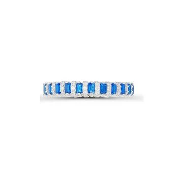 Macy's | Spinel and Cubic Zirconia in Sterling Silver Eternity Band Ring,商家Macy's,价格¥487