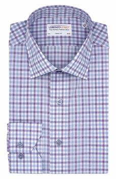 Lorenzo Uomo, Lorenzo Uomo | Gingham Print Trim Fit Dress Shirt商品图片 2.9折