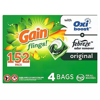 商品Gain Flings! Liquid Laundry Detergent Pacs, Original Scent (152 ct.),商家Sam's Club,价格¥219图片