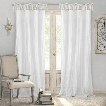 Elrene Home Fashions | Jolie Semi-Sheer Pleated Curtain Panel, 52" x 84",商家Bloomingdale's,价格¥200