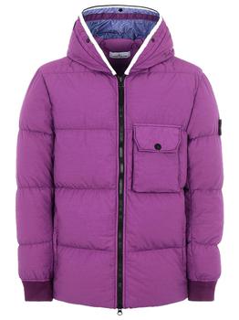 stone island羽绒服正品, Stone Island | STONE ISLAND Down Jacket Purple商品图片 6.9折