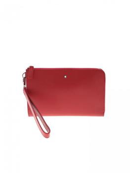 万宝龙钱包怎么选, MontBlanc | Clutch Red Sachet with Montblanc Logo Detail 126061商品图片 