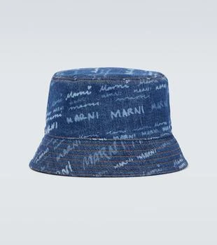 推荐Printed cotton denim bucket hat商品
