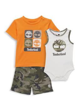 Timberland | ​Baby Boy’s 3-Piece Bodysuit, Tee & Shorts Set商品图片,2.8折