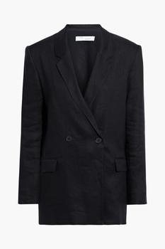 IRO | Cassius double-breasted linen-blend blazer商品图片,额外7.5折, 独家减免邮费, 额外七五折