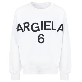 马吉拉, MAISON MARGIELA | Unisex White Logo Sweatshirt商品图片 4折×额外9折, 额外九折