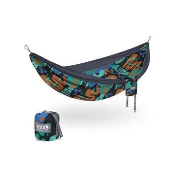 商品ENO | DoubleNest Hammock - Lightweight, Portable, 1 to 2 Person Hammock - For Camping, Hiking, Backpacking, Travel, a Festival, or the Beach - Lagoon/Charcoal,商家Macy's,价格¥608图片
