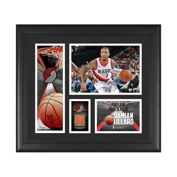 Fanatics Authentic | Damian Lillard Portland Trail Blazers Framed 15" x 17" Collage with a Piece of Team-Used Basketball,商家Macy's,价格¥595