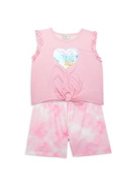 推荐Baby Girl's 2-Piece Tie-Dye Pajama Set商品
