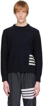 Thom Browne | Navy 4-Bar Sweater商品图片,