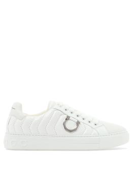 菲拉格慕男鞋板鞋, Salvatore Ferragamo | Salvatore Ferragamo Men's White Leather Sneakers商品图片 