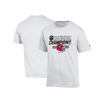 CHAMPION | Men's White Georgia Bulldogs Back-To-Back College Football Playoff National Champions T-shirt 7.9折