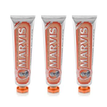 商品Marvis 玛尔斯 橙色生姜薄荷味牙膏 3*85ml图片