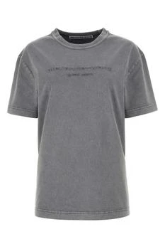 Alexander Wang | Alexander Wang Logo Embossed Crewneck T-Shirt 7.2折×额外9.5折, 额外九五折