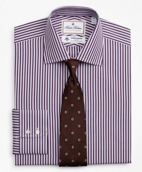 布克兄弟 衬衫, Brooks Brothers | Luxury Collection Regent Regular-Fit Dress Shirt, Franklin Spread Collar Double-Stripe商品图片 2.9折