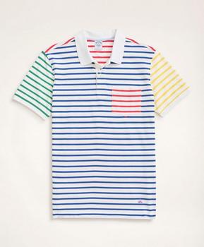 布克兄弟 polo, Brooks Brothers | Slim Fit Fun Stripe Polo Shirt商品图片 5折