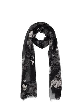 推荐Flower Print Wool Scarf商品