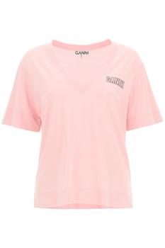 Ganni | Ganni Software Jersey V-Neck T-Shirt商品图片,5.7折