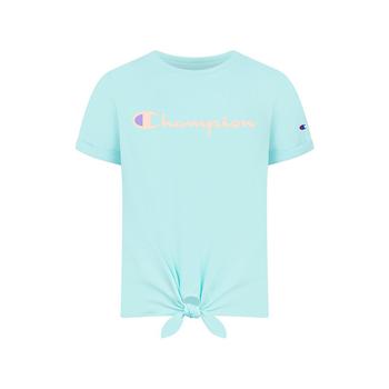 CHAMPION | Big Girls Classic Script Tie Front T-shirt商品图片,5折