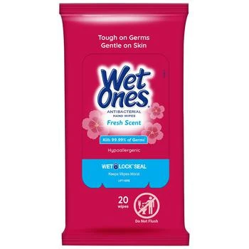 Wet Ones | Antibacterial Hand Wipes Travel Pack Fresh,商家Walgreens,价格¥21