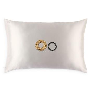 商品Pure Silk Pillowcase and Scrunchies Gift Set图片
