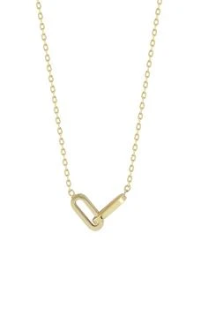 Ember Fine Jewelry | 14K Gold Link Pendant Necklace,商家Nordstrom Rack,价格¥2183
