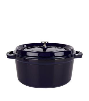Staub | Blue Round Cocotte (28cm)商品图片,额外9折, 独家减免邮费, 额外九折