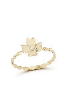 商品Design Lab | 14K Gold & Diamond Flower Ring,商家Lord & Taylor,价格¥1224图片