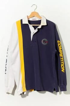 推荐Vintage 1990s Nautica Competition Distressed Rugby Long Sleeve商品