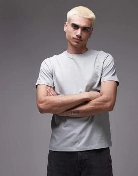 Topman | Topman classic fit t-shirt in grey,商家ASOS,价格¥46