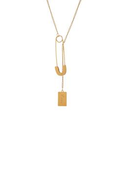 商品Luxe Nova Goldtone Safety Pin Y Necklace图片