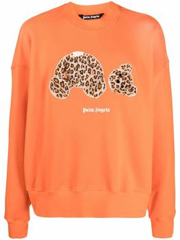 推荐Palm Angels Men's  Orange Cotton Sweatshirt商品