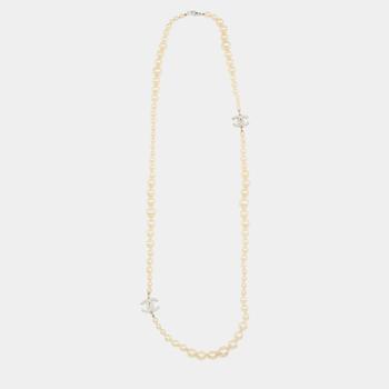 [二手商品] Chanel | Chanel CC Faux Pearl Long Necklace商品图片,7.3折, 满1件减$100, 满减