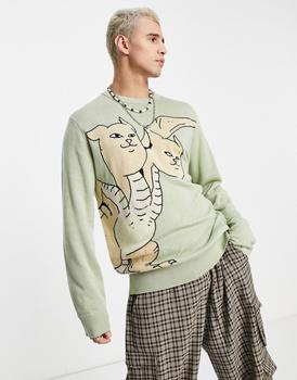 Rip N Dip | RIPNDIP gidora jumper in green商品图片,5.5折