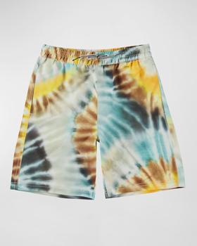 商品MOLO | Boy's Nilson Tie Dye-Print Swim Shorts, Size 7-12,商家Neiman Marcus,价格¥669图片
