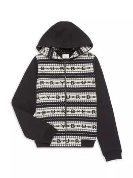 推荐Little Boy's & Boy's Knit Fair Isle Logo Hoodie商品