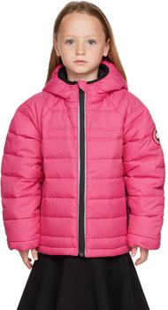 Canada Goose | Kids Pink Bobcat Hoody Down Jacket商品图片,
